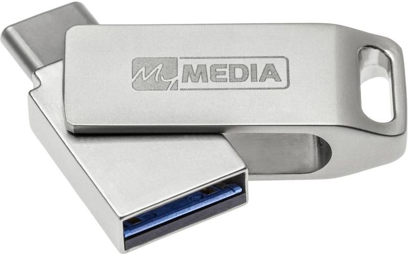MyMEDIA My Dual USB 3.2 Gen 1 /USB C Drive 64GB USB-stick 64 GB Zilver 69270 USB 3.2 Gen 1 (USB 3.0), USB-C
