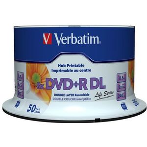 Verbatim 97693 lege dvd 8,5 GB DVD+R DL 50 stuk(s)