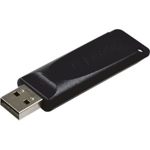 Verbatim USB Stick Slider Drive 64 GB I USB 2.0 I 2x USB Stick I voor Laptop Ultrabook TV Autoradio I Stick USB 2.0 I USB Stick met schuifsysteem I Zwart