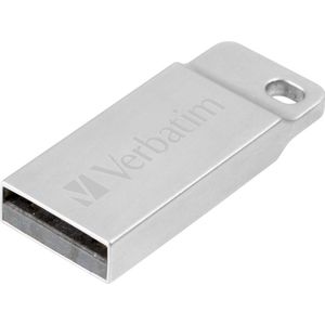 Verbatim Metall-Gehäuse USB-stick 32 GB Zilver 98749 USB 2.0