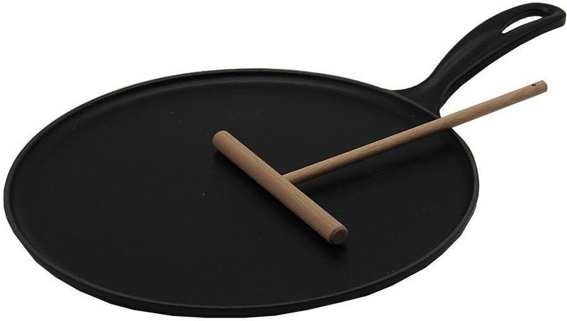 Le Creuset - Pannenkoekenpan Tradition - Mat Zwart - Gietijzer
