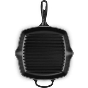 Le Creuset - Grillpan - Mat Zwart - Gietijzer - 26x26cm