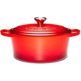 Le Creuset - Signature Braadpan - Kersenrood - Gietijzer - 4,2 l - 24 cm