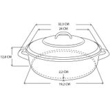 Le Creuset - Signature Braadpan - Kersenrood - Gietijzer - 4,2 l - 24 cm
