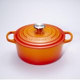 Le Creuset - Signature - Braadpan - Oranjerood - Gietijzer - Ø 24 cm
