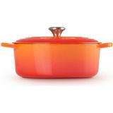 Le Creuset - Signature - Ovaal - Oranjerood - Gietijzer