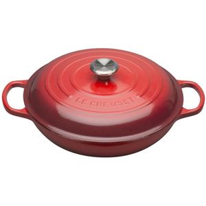 Le Creuset - Braadpan Signature - Campagnard - Kersenrood - Gietijzer