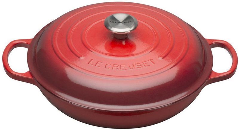 Le Creuset - Braadpan Signature - Campagnard - Kersenrood - Gietijzer
