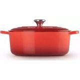 Le Creuset - Braadpan Signature - Ovaal - Kersenrood - Gietijzer