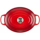 Le Creuset - Braadpan Signature - Ovaal - Kersenrood - Gietijzer