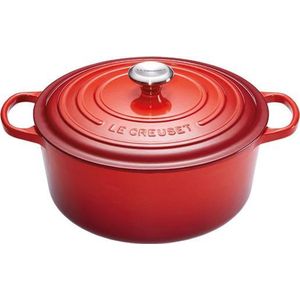 Le Creuset - Braadpan Signature - Kersenrood - Gietijzer - Ø 20 cm