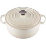 Le Creuset - Braadpan Signature - Meringue - Gietijzer - 2,4 liter
