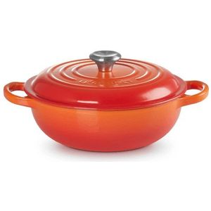Le Creuset - Gietijzeren Marmite - Oranjerood - 22 cm - 2.2 Liter