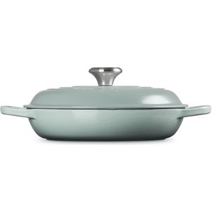 BK Bourgogne gietijzeren braadpan 28 cm olive green - Van Berkum Koken