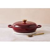 Le Creuset Braadpan Signature Campagnard Garnet / liter
