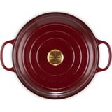 Le Creuset Braadpan Signature Campagnard Garnet / liter
