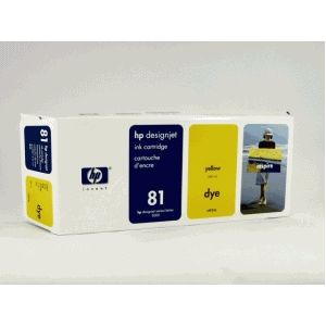 HP 81 (C4933A) inktcartridge geel (origineel)