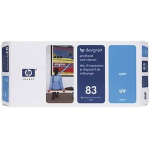 HP 83 (C4941A) UV inktcartridge cyaan (origineel)