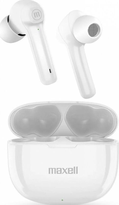MAXELL Dynamic+ draadloze hoofdtelefoon met oplaadetui Bluetooth wit
