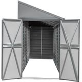 Spacemaker Metallgerätehaus, 124 x 295 cm - grau