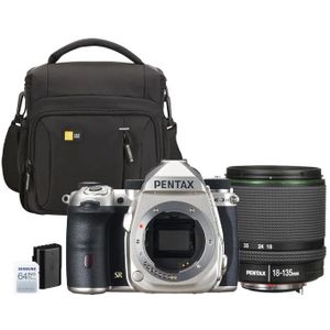 Pentax K-3 Mark III APS-C DSLR camera behuizing in zilver - beeldveld 100% ~ 1,05x optische zoeker, 5-assen 5,5 standen in-body SR mechanisme, ISO 1,6 miljoen, weerbestendig, tot 12 fps, touchscreen