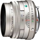 HD PENTAX-FA 77mmF1.8 Beperkte Zilveren Beperkte Middelgrote telephoto prime lens, High-performance HD coating, SP coating, Ronde diafragma, Machinaal aluminium lichaam