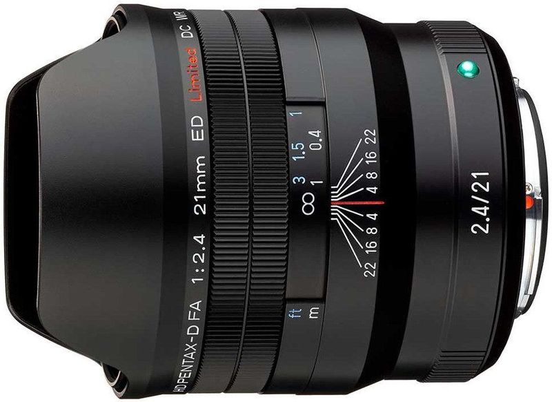 PENTAX HD D FA 21 mm f/2.4 ED Limited DC WR - Ultra-groothoeklens - Zwart - Voor Full-frame Spiegelreflex