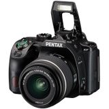Pentax KF Zwart + 18-55 WR (18 - 55 mm, 24.24 Mpx, APS-C / DX), Camera, Zwart
