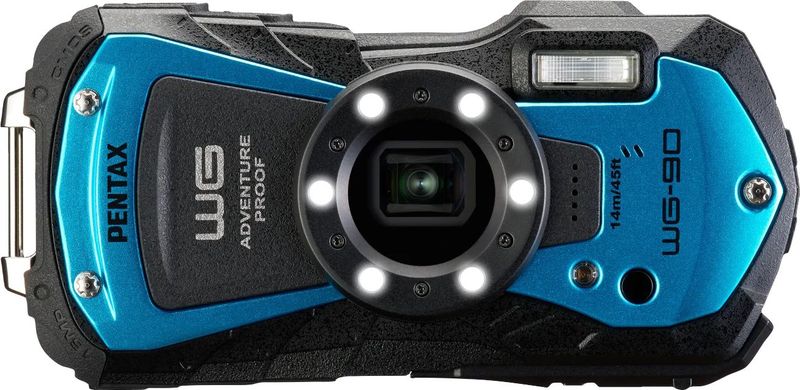 Pentax - WG-90 - Digitale Camera - Blauw - Compact - Waterdicht