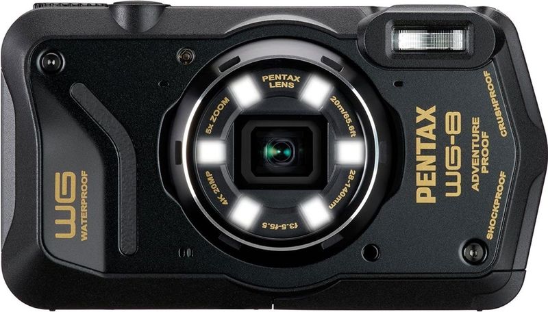 Pentax Wg-8 - Compactcamera - Digitale Camera - 20 Megapixels - 5x Optische Zoom