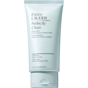 Estée Lauder Perfectly Clean Multi-Action Creme Cleanser/Moisture Mask Reinigingscrème voor Droge Huid 150 ml