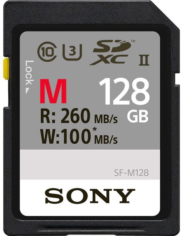 Sony SD Kaart 128GB - Professional - UHS-II - R260 W100
