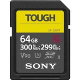 Sony SF-G Taai SDXC UHS-II (SDXC, 64 GB, U3, UHS-II), Geheugenkaart, Zwart