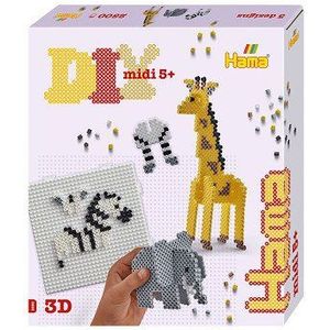 Hama strijkkralen 2500 stuks 3D safari
