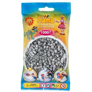 Hama - Strijkkralen - Grijs - 1000 Stuks