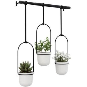 Umbra - Triflora - Plantenhanger - Wit - Polyester - Voor 3 Planten