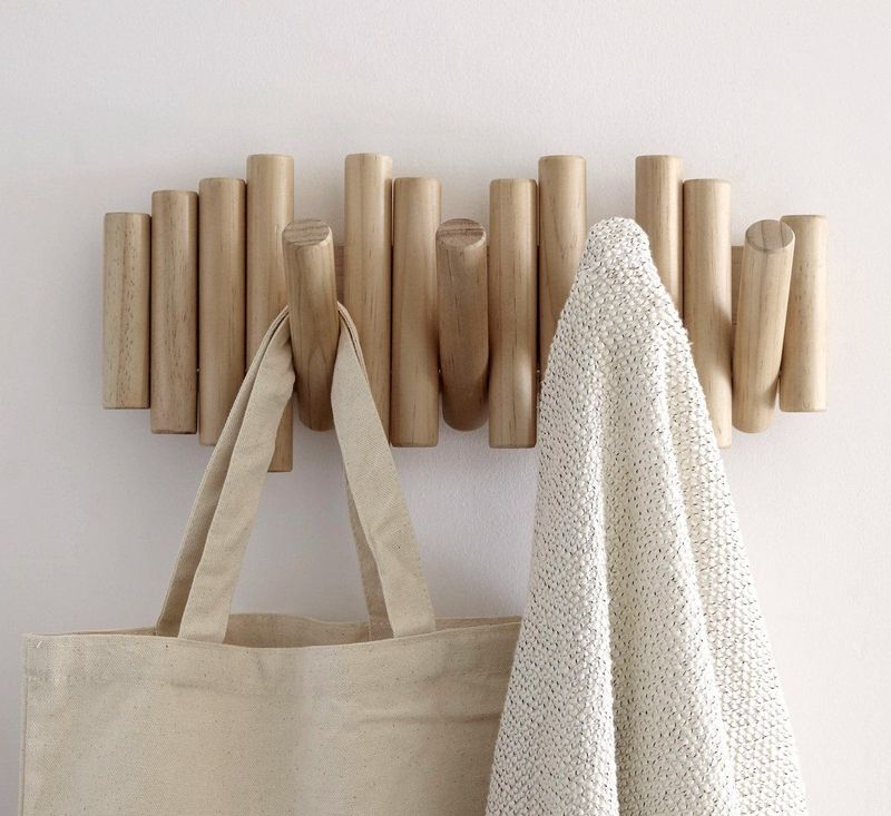 Umbra - Picket - Handdoekhaak - Naturel - Dennenhout