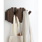 Umbra - Picket - Handdoekhaak - Verouderd Walnoot - Dennenhout
