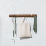 Umbra - Flip - Handdoekhaak - Light Walnoot/Warm Goud - Essen Hout