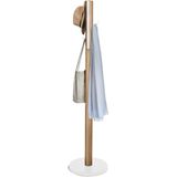 Umbra - Flapper - Kapstok - Wit/Natuurlijk - Rubberhout