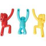 Umbra - Buddy - Wandhaak - Kleurmix - Kunststof - Set van 3