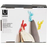 Umbra - Buddy - Wandhaak - Kleurmix - Kunststof - Set van 3