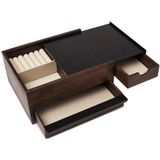 Umbra - Stowit - Opbergbox - Zwart/Walnoot - Rubberhout