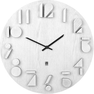 Umbra Blink Wandklok Zwart - Moderne DIY Design Klok Met Sjabloon