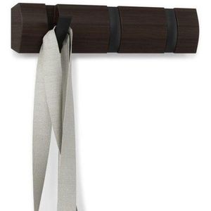 Umbra Flip handdoekhaak 30x6x3cm Hout Zwart/walnoot 318853-048