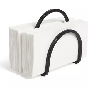 Witte servethouder van draadijzer (16x15cm) | Jan&Juup