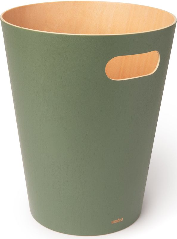Umbra - Woodrow - Afvalbak - Groen - Hout - 7.5 Liter