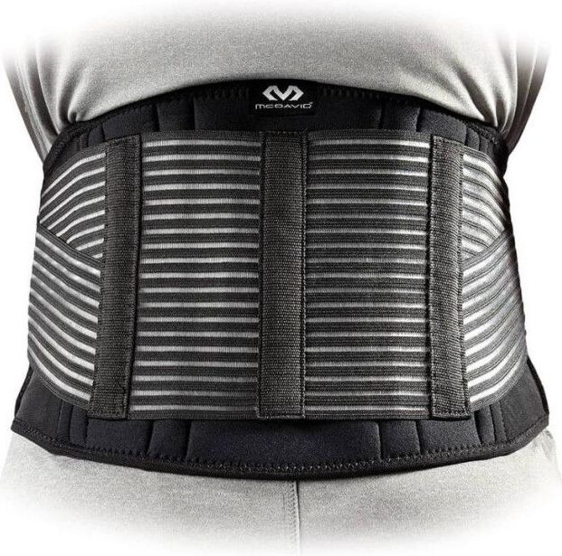 McDavid - 493R BACK SUPP - Rugbrace - Zwart - Compressie en Ondersteuning