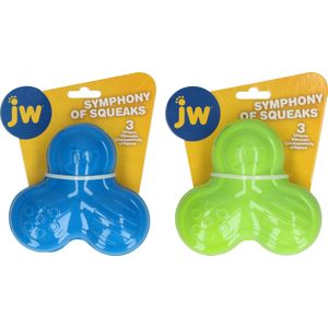 JW Symphony of Sound - Hondenspeeltje - Met 3 geluiden - Rubber - Groen - ø 15 cm