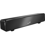 GENIUS Genius luidspreker Mini USB SoundBar 100, Immersive Cinema-Style Sound Effect, zwart